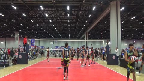 2025 AAU Boys National Volleyball Championships Riptide vs Miami Diamonds 18-1