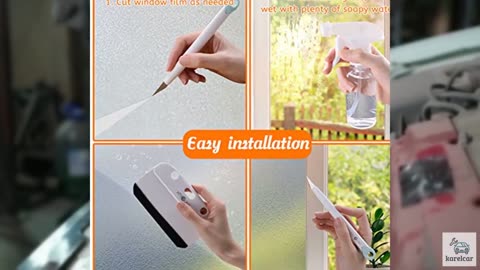 HTVRONT Window Film Kit - 4 Pcs Window Privacy Film Installation Tools, Easy to