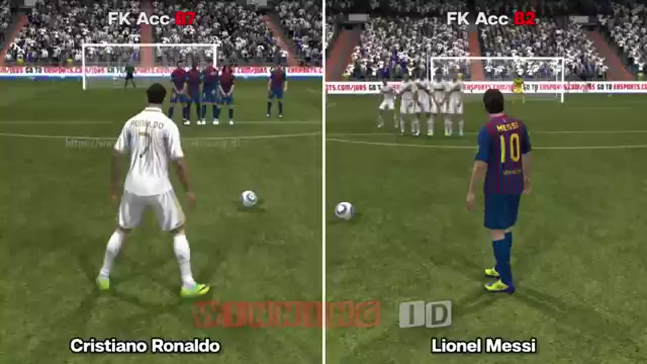 Cristiano Ronaldo vs Lionel Messi | Free Kicks FIFA (2006-2024)