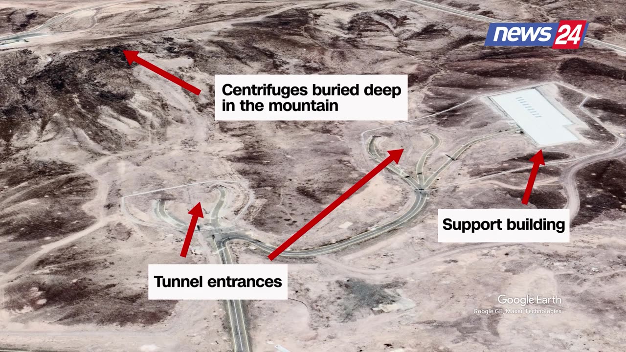 Pesë tunele, i ndërtuar brenda një mali dhe I mbrojtur me bunker deri në 100 m nën tokë.