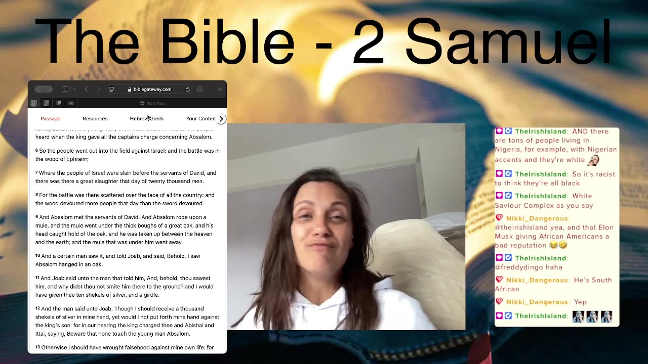 The Bible! 2 Samuel Ch 18 to 24