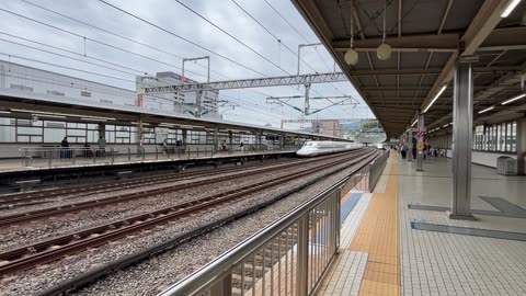Shinkansen’s in Odawara Japan.