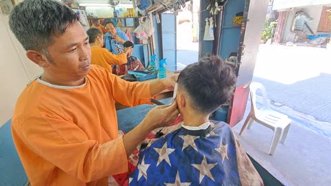 FIRST TIME MAGPAGUPIT SA BARBERO NI AJ