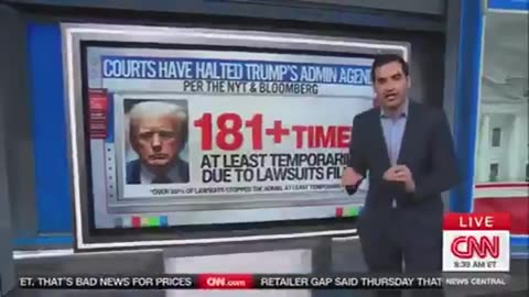 COURTS HAVE HALTED TRUMP ADMIN'S AGENDA AT LEAST 181 TIMES!