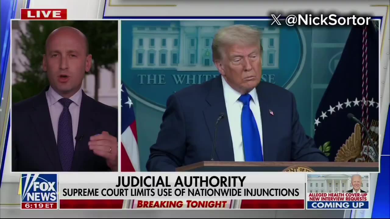 🚨 STEPHEN MILLER: "NO ONE in America consented to being ruled by activist judges in New York