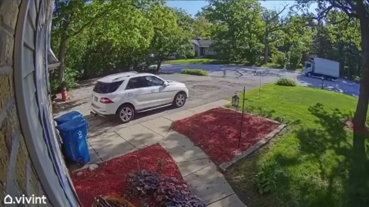 Delivery Van Explodes
