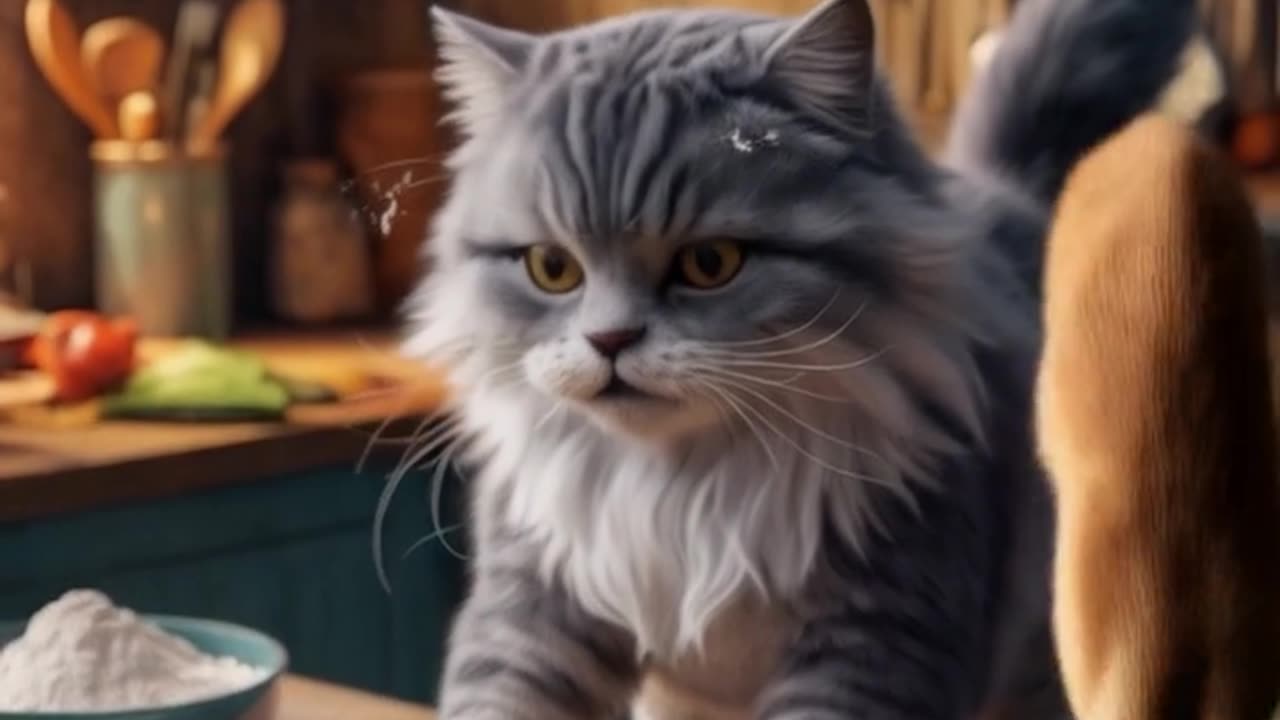 When the cat is just trying to bake bread