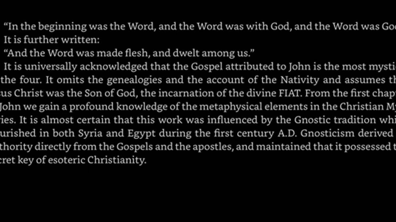 How To Understand Your Bible (Manly P. Hall) Ch. 7 - The New Testament