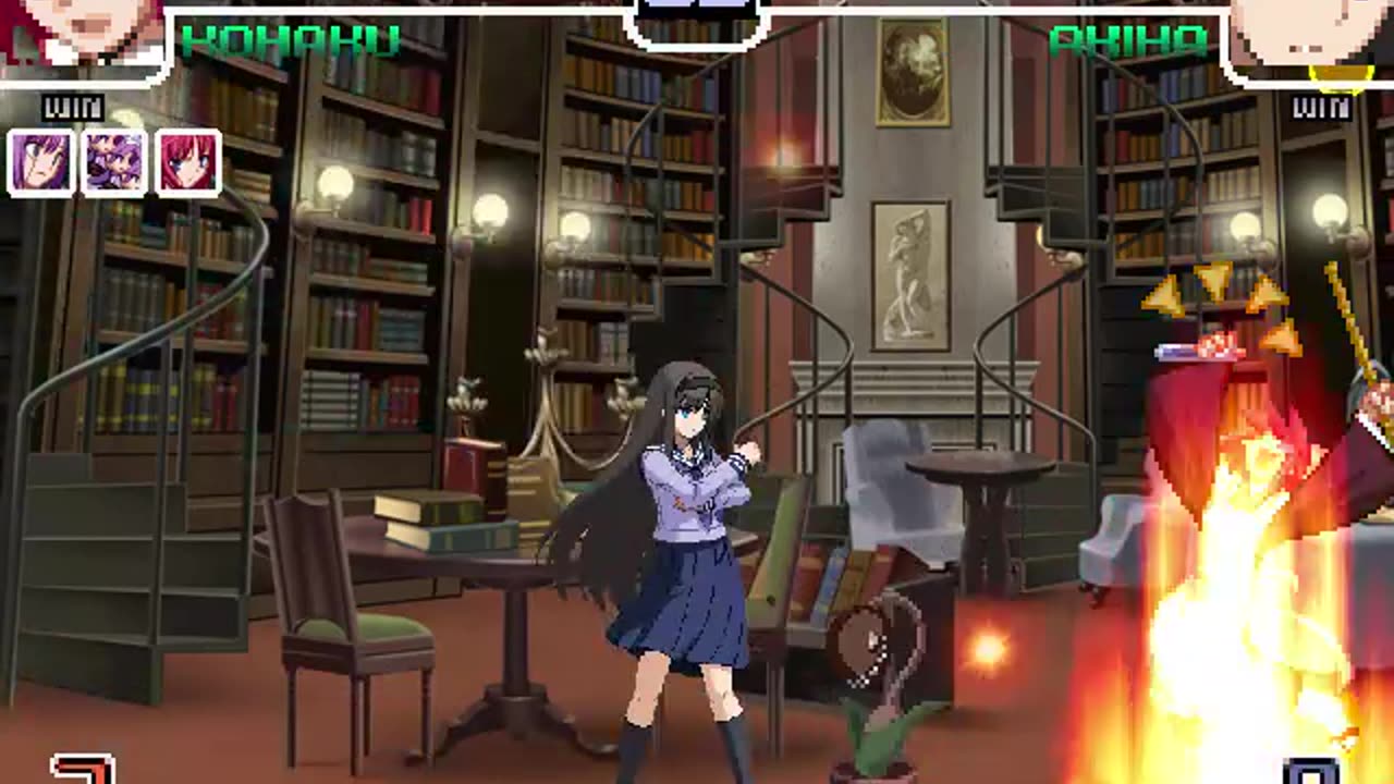Hisui, Kohaku, and the Mech Hisuis (Me) vs Akiha Tohno