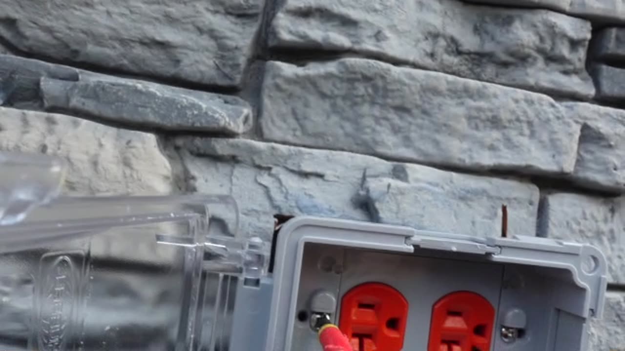 Outside Industrial Outlet & Weather Box Replaced. Found Holes Open To The Crawl Space Again. Fixed