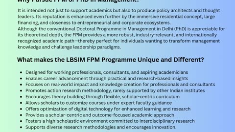 Are a PhD and a Fellow Program in Management (FPM) the same thing?