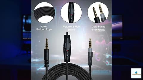 QJYTH Replacement Cable Cord Compatible with Kingston Hyperx Cloud Alpha and Cloud Mix Gam