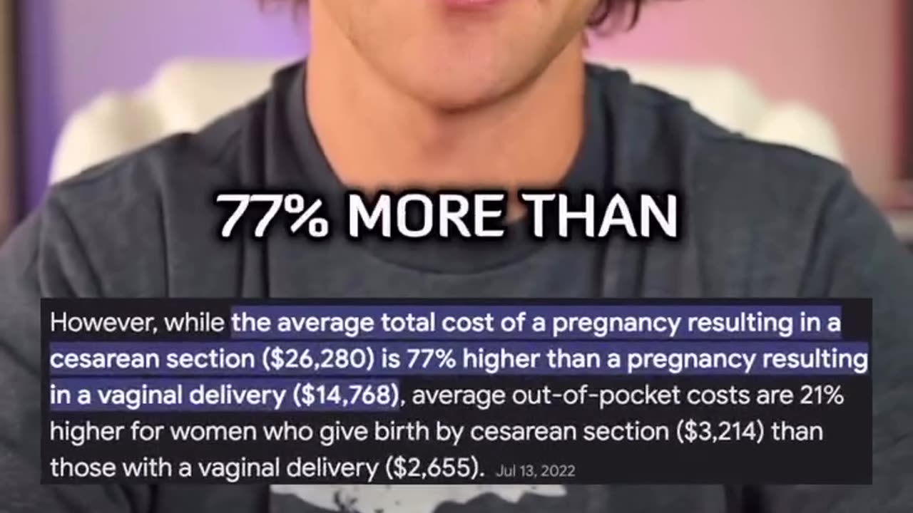 Follow the money: This is the reason why C-section is now very common.