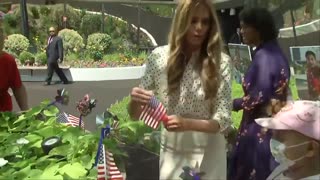 First Lady Melania Trump Celebrates Independence Day by Visiting Children’s National Hospital
