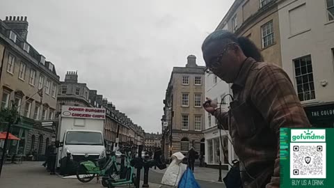 Jazz Nano Street Edition: Busking in Bath, England: 2025 Tour in UK