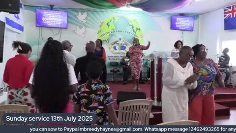 Sunday service 13th July 2025