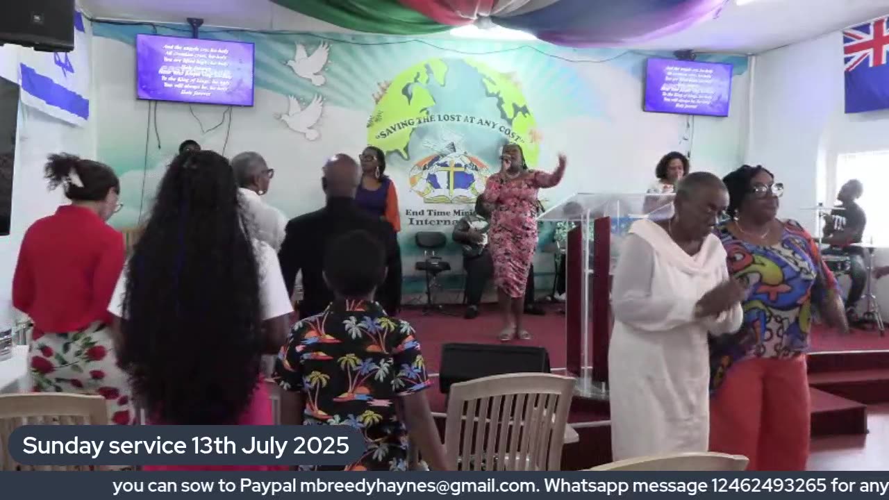 Sunday service 13th July 2025