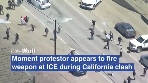Violent rioter shoots at federal agents during immigration raid at farm near Camarillo