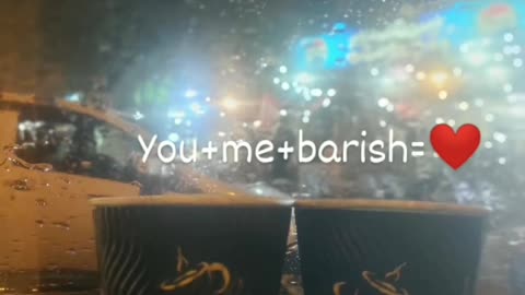 Coffee with rain