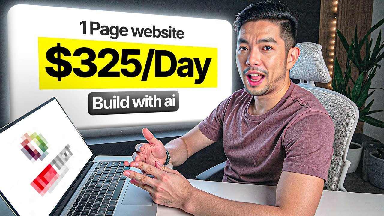 How to Make $300_DAY with 1-PAGE Website (AI + No Code)