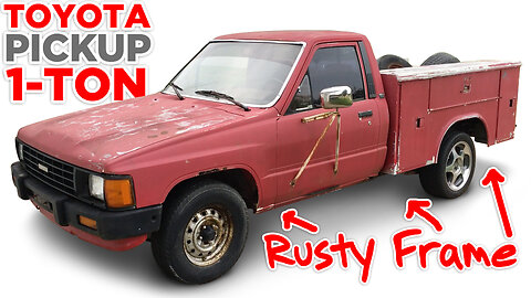 My VERY RUSTY 1986 Toyota 1-Ton Pickup Truck