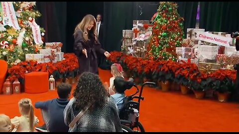 Little Girl Runs Into First Lady's Arms at National Children's Hospital