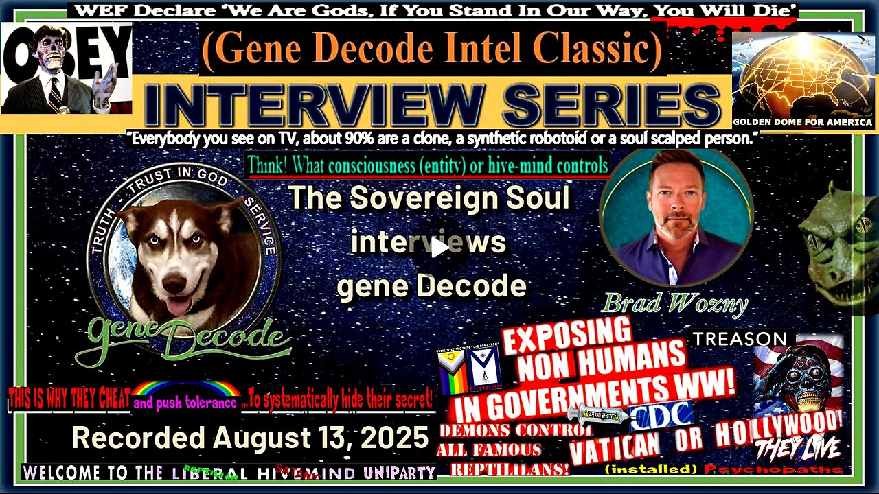 2025-08-13: The Sovereign Soul Show Interviews gene Decode on the Golden Dome (compilation)