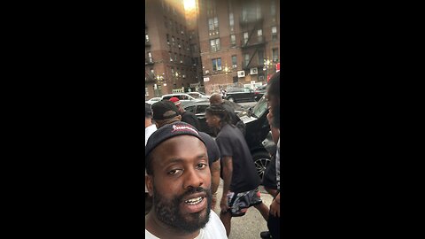 Ja Morant from ​⁠ in my hometown on my block in the Bronx. This is dope AF! #
