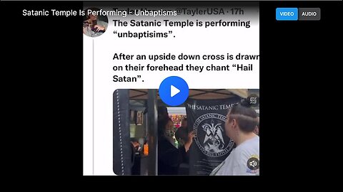 "Unbaptism Ritual Conducted by The Satanic Temple"