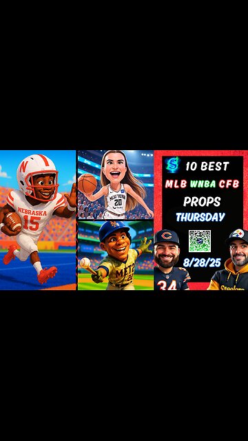 🔥10 BEST PRIZEPICKS MLB PICKS TODAY | CFB PROPS & PICKS | WNBA PROPS THURSDAY 8/28