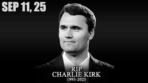 I forgot to say one other thing in my last Charlie Kirk video. Here it is.