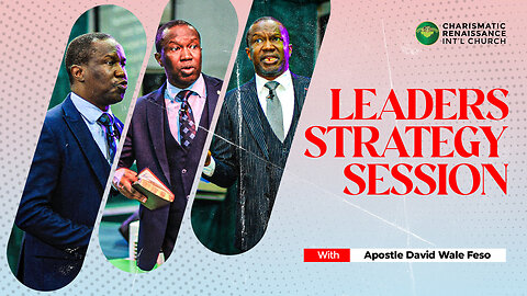 Leaders Strategy Session Live with Apostle David Wale Feso || 3rd February 2026