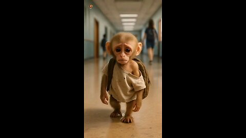 This episode: Monkey goes to school 🐵🥰