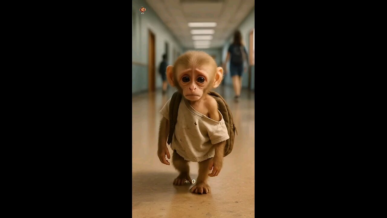 This episode: Monkey goes to school 🐵🥰