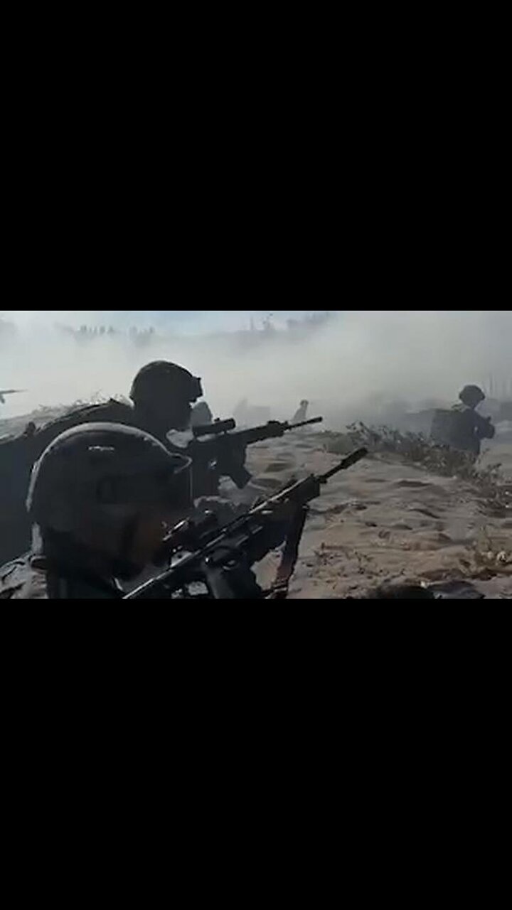 China’s Army conducts an amphibious landing drill featuring several robo dogs as front-line scouts