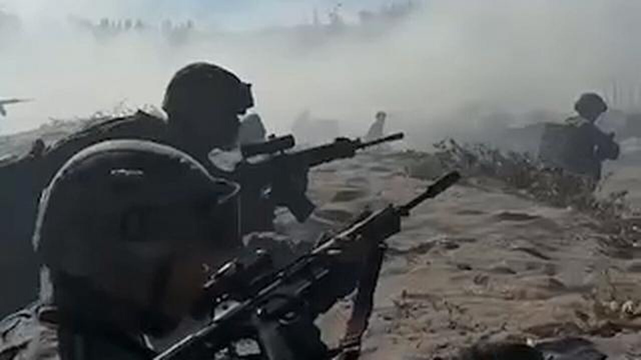 China’s Army conducts an amphibious landing drill featuring several robo dogs as front-line scouts