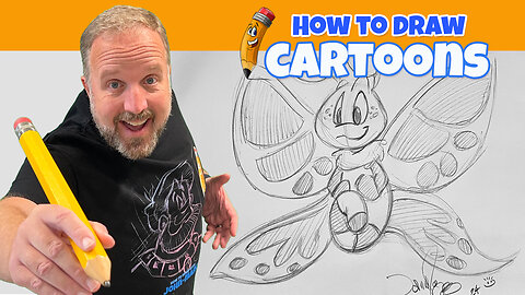 How to Draw a Fun Cartoon Butterfly