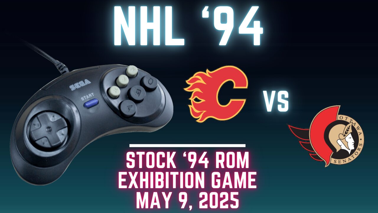 NHL 94: Flames (Shaftman) at Senators (Len the Lengend) {Genesis} - Exhibition 131 (OT!)