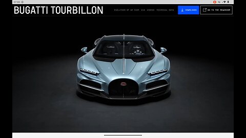 Visiting Bugatti Tourbillon Website 3D CGI tour walkthrough