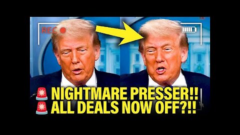 Trump has DISASTER PRESSER in WH and LOSES IT on LIVE TV