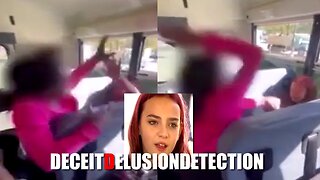 A white female student was attacked on a school bus by a black student