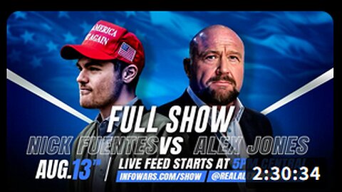 Nick Fuentes/Alex Jones Debate President Trump's Move To Put National Guard in DC