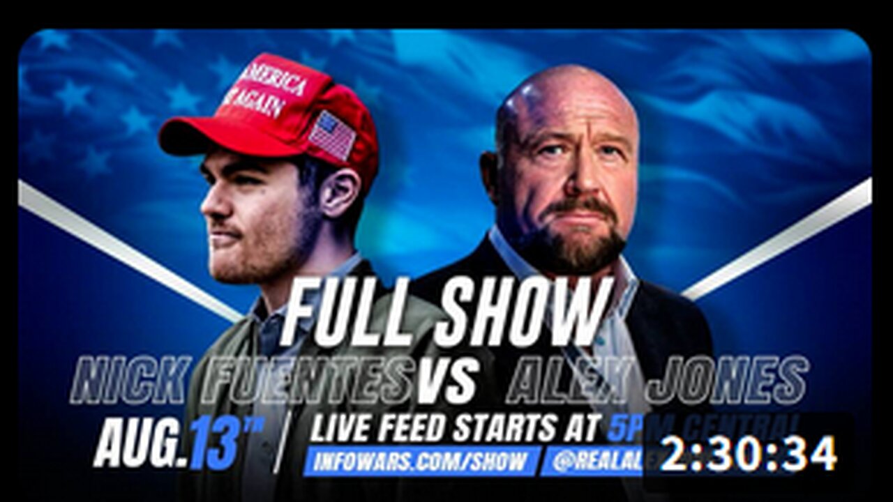 Nick Fuentes/Alex Jones Debate President Trump's Move To Put National Guard in DC