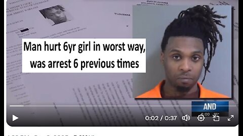 Man accused of R@ping 4 year old giving her STD, was arrested 6 previous times