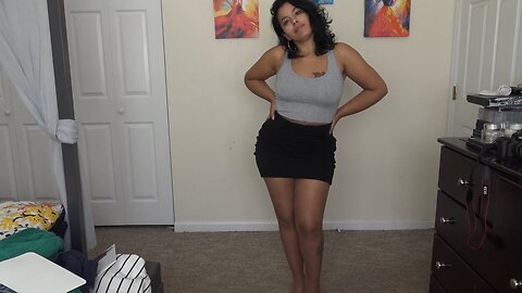 NYLON PANTYHOSE TRY ON