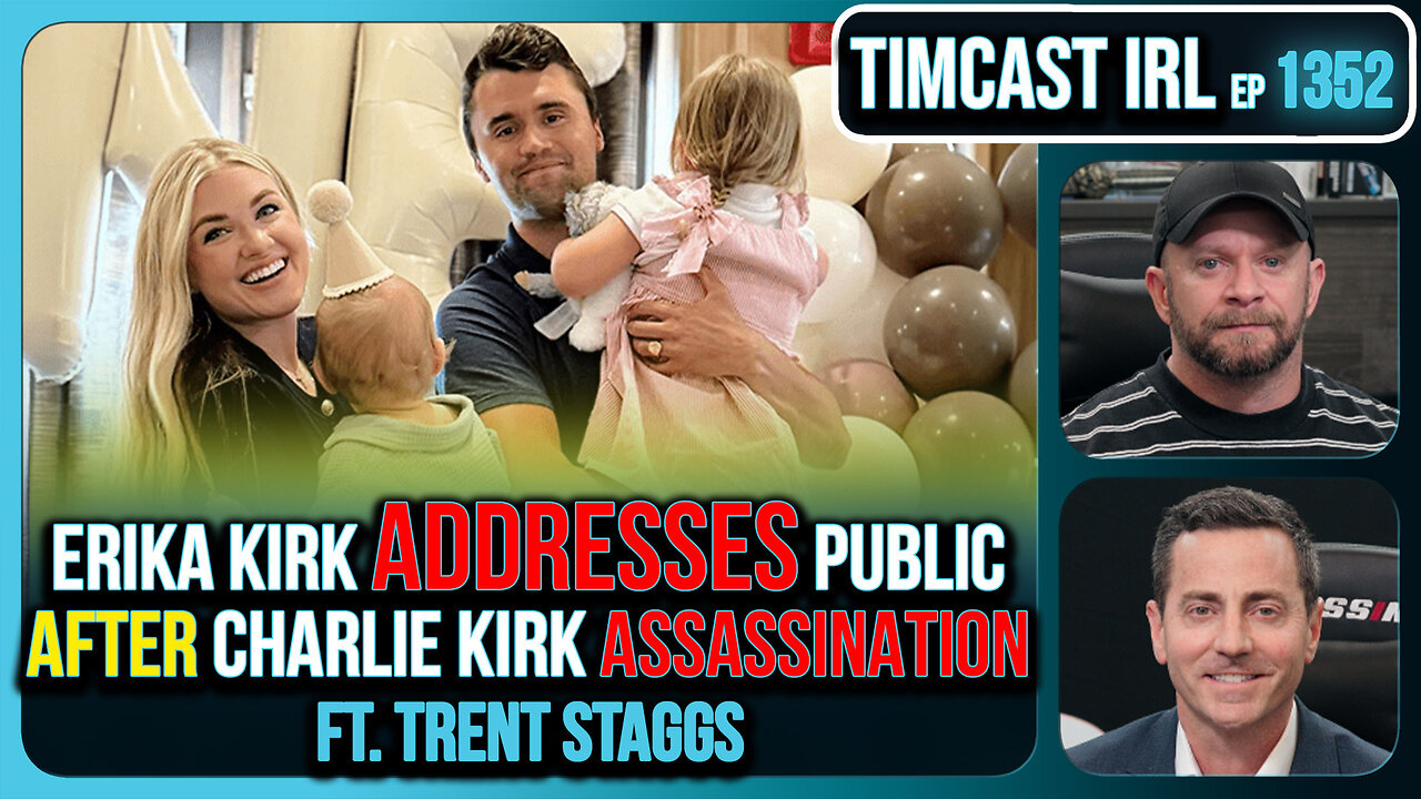 Erika Kirk Addresses Public After Charlie Kirk Assassination, Live Coverage | Timcast IRL