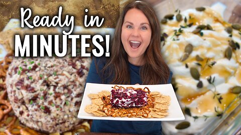 Quick and Easy NO BAKE Appetizers Made in Minutes