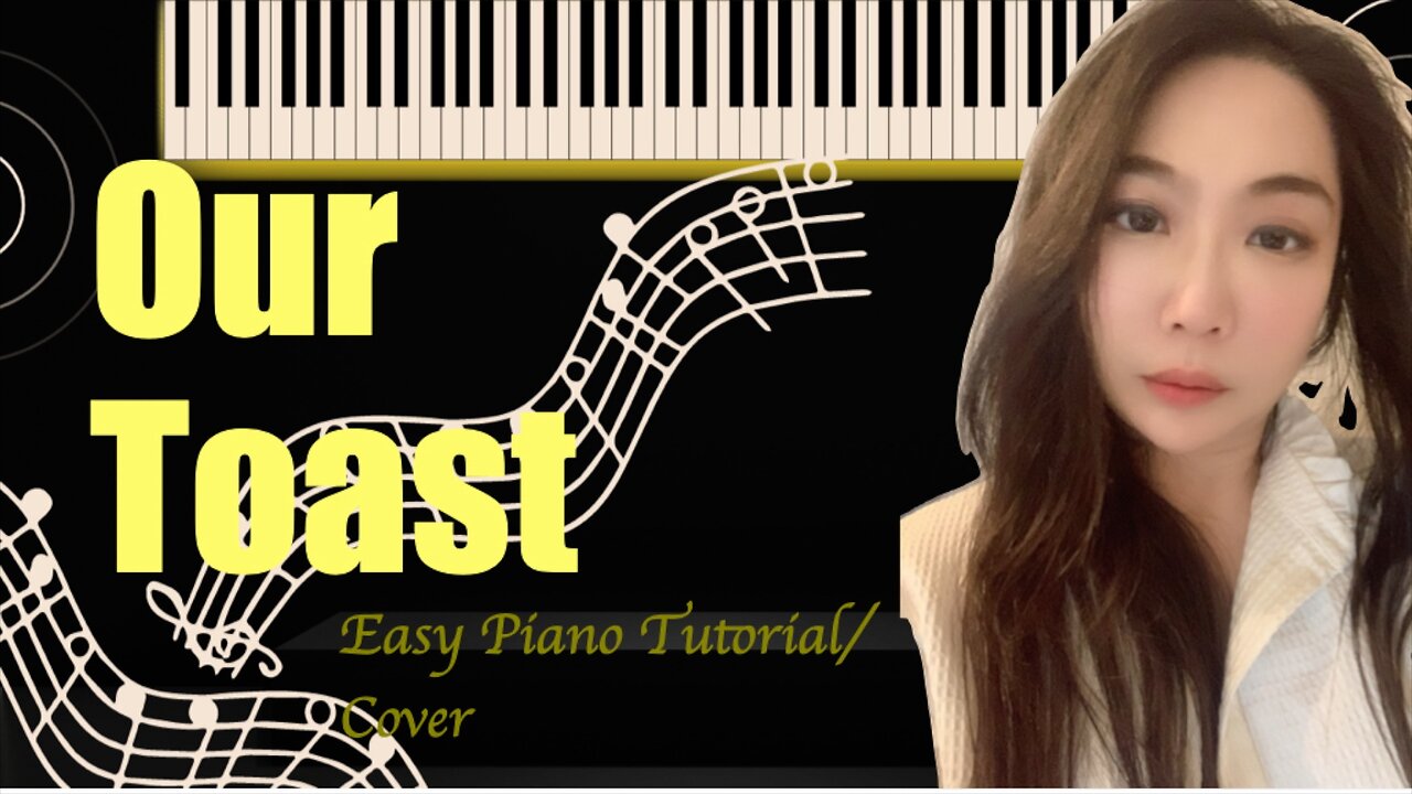 НАШ ТОСТ Our Toast PIANO Easy Very Slow Tutorial Cover