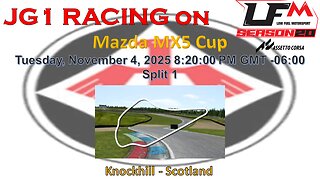 JG1 RACING on LFM - Mazda MX5 Cup - Knockhill - Scotland - Split 1