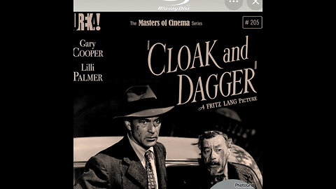 CS #222 Cloak And Dagger (1946) Classic Movie, Gary Cooper, Lilli Palmer,Robert Alda